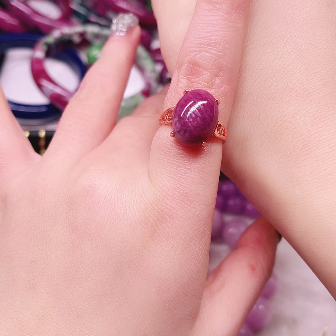 银S925镶嵌红宝石戒指