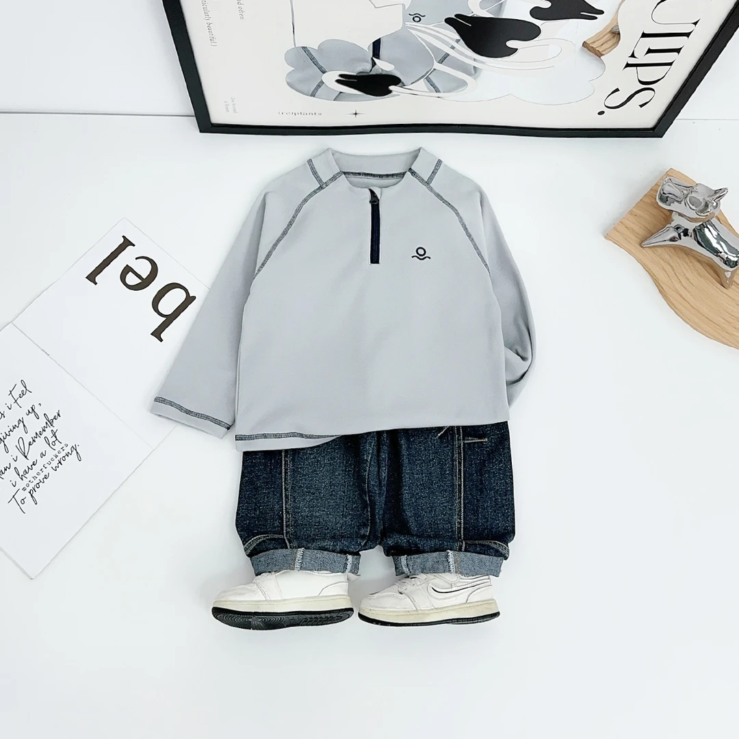 儿童打底衫男童T恤冬款2025新款秋冬装 BQ25888Y 悠悠童话童装