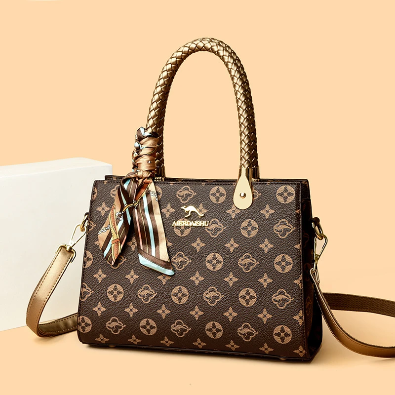 琳蒂袋鼠手提包女皮包2025新款高级感斜挎包通勤生日礼物送妈妈包