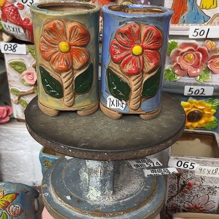 粗陶材质多肉花盆