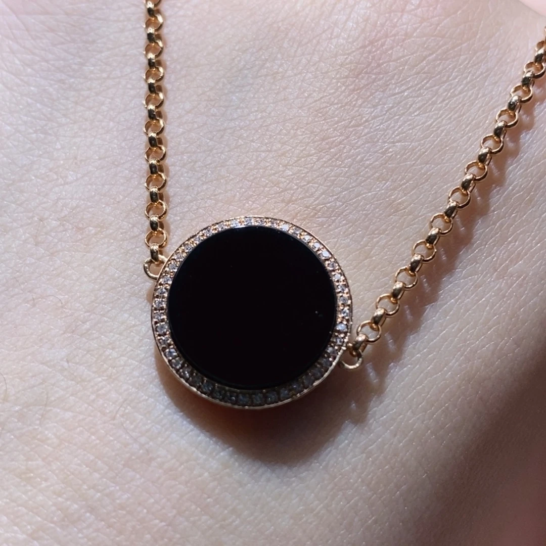 翡翠18K金镶嵌手链