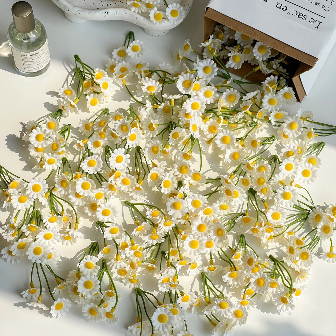 仿真小花朵混搭diy手工轮胎茶几材料包古风花头手作簪花头饰装饰