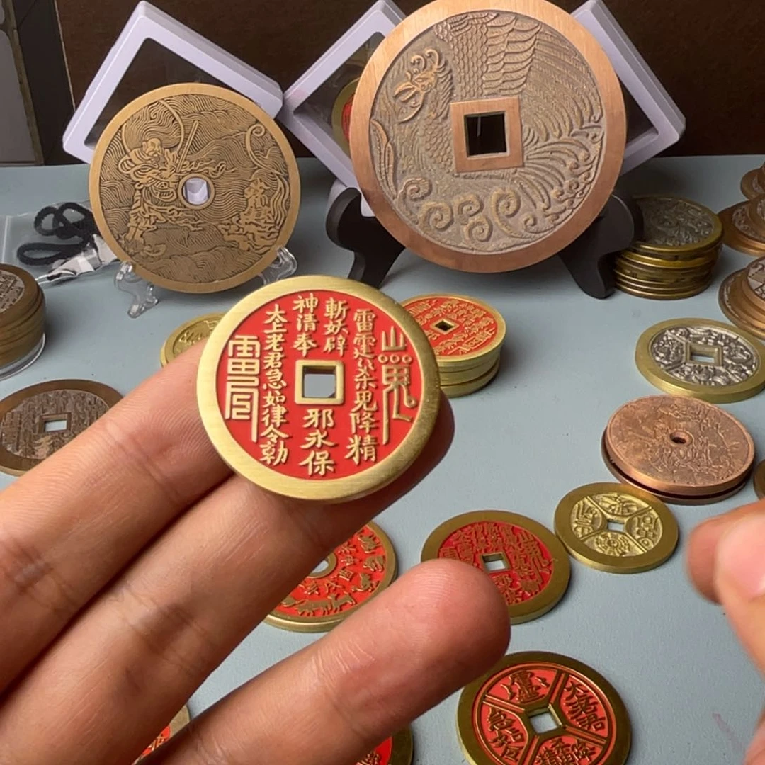 铜现代仿制工艺文创铜币