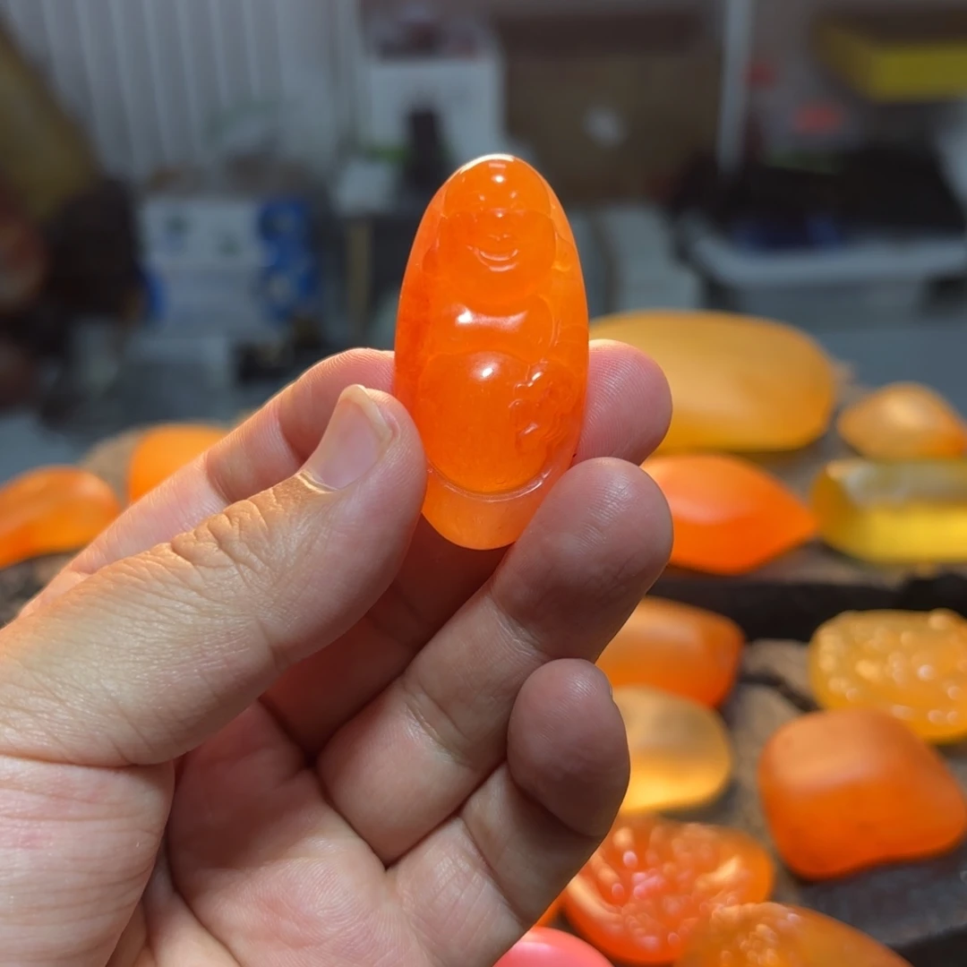 斑***线石英岩玉未镶嵌挂件