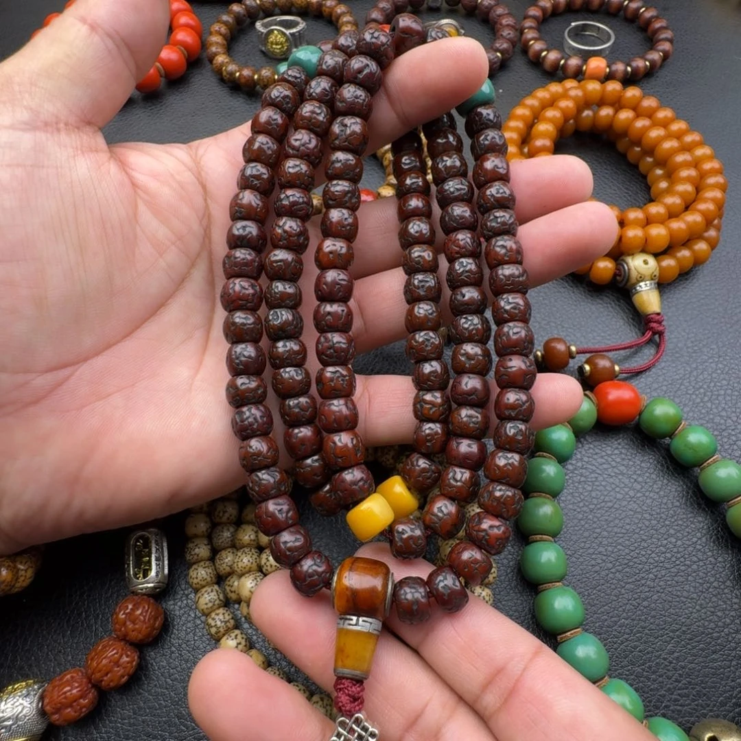 曹***雄香榧木金刚菩提长串