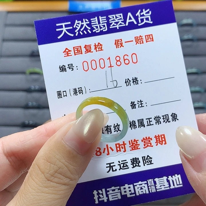 翡翠未镶嵌戒圈1860