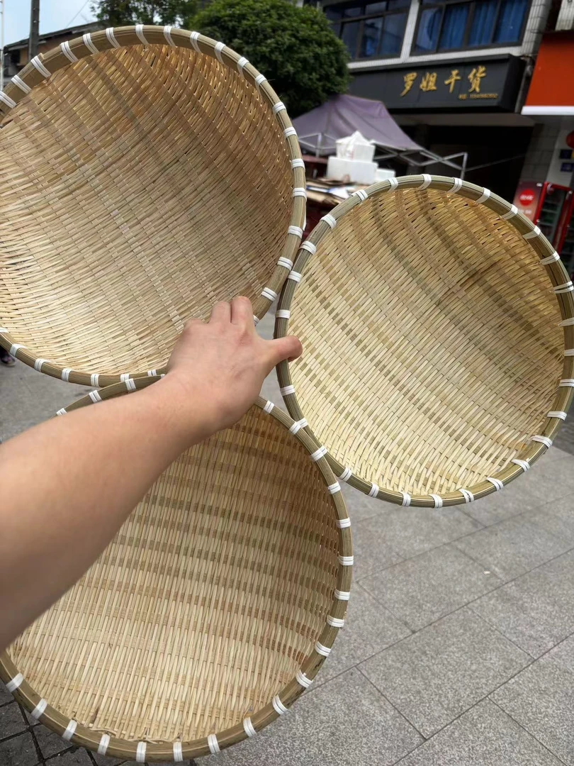 农家自制竹子的馒头筐大三件套两个33+1个36