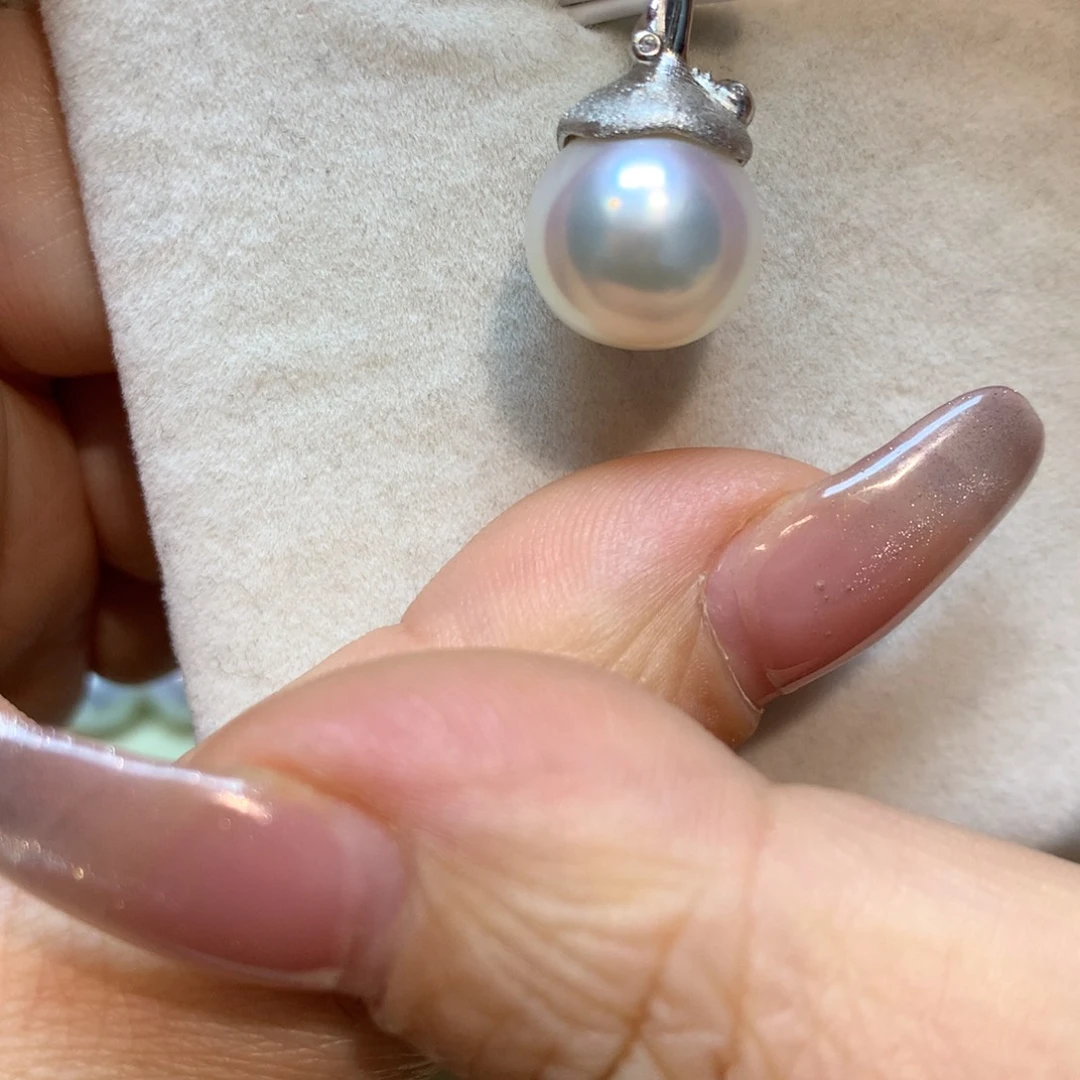 海水珍珠颈饰银S925镶嵌