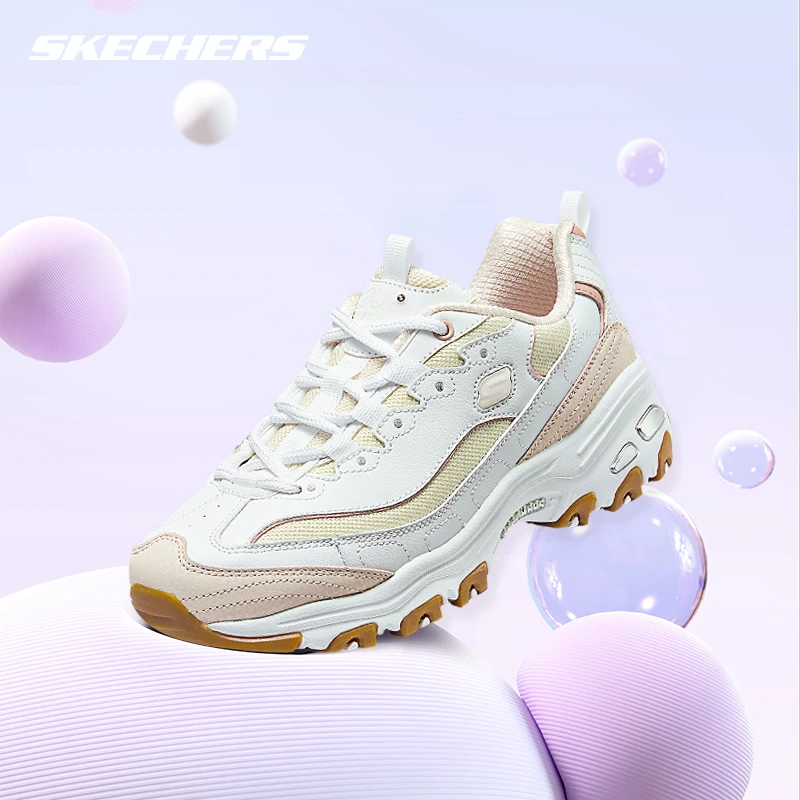 Skechers斯凯奇春女熊猫鞋老爹鞋厚底增高休闲运动鞋软底舒适透气
