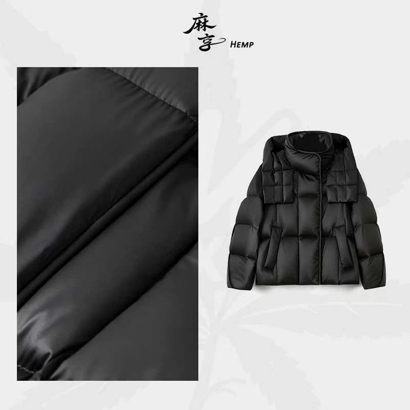 麻享【DING奢·95鹅绒服】小被子 短款连帽羽绒服女保暖外套FSY51211