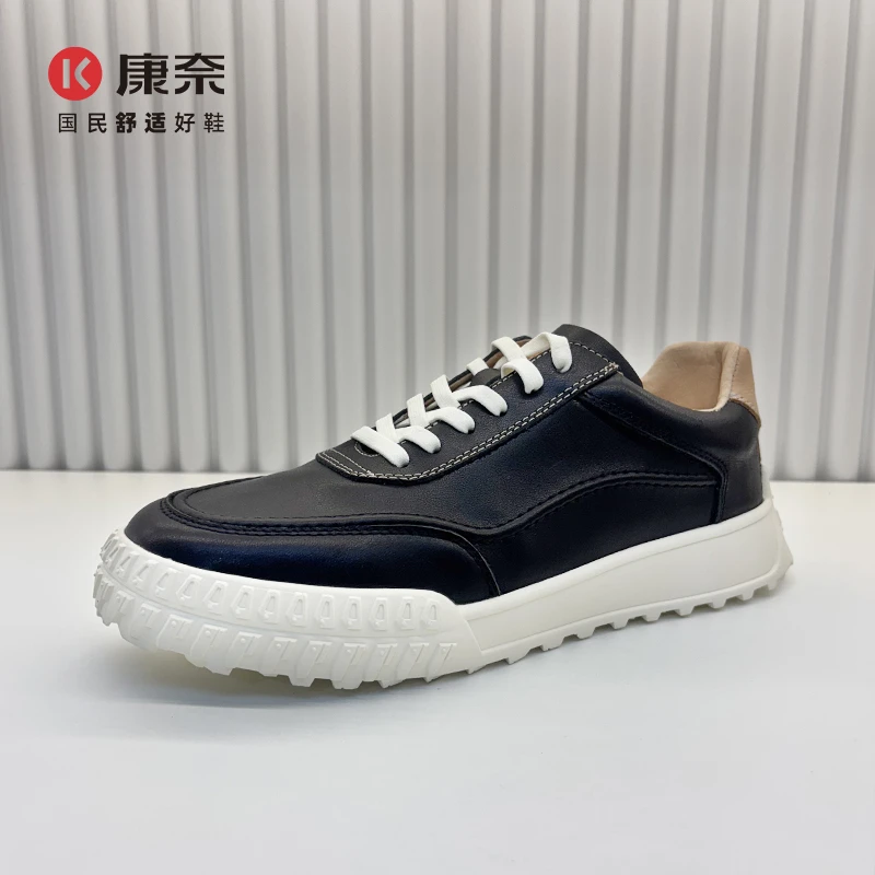 Kangnai/康奈35087专柜正品春秋透气牛皮轻便潮流男士运动休闲鞋