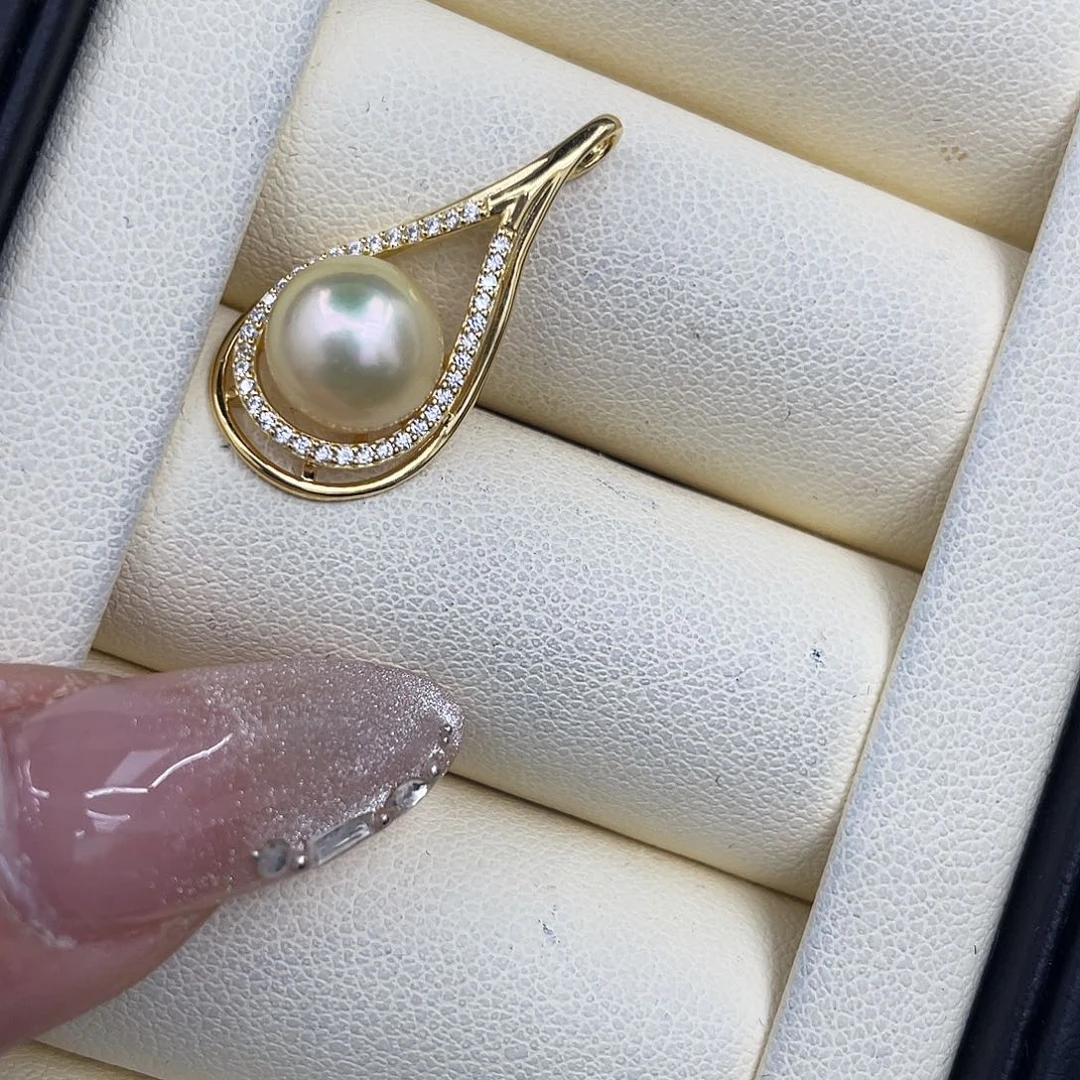 海水珍珠颈饰银S925镶嵌