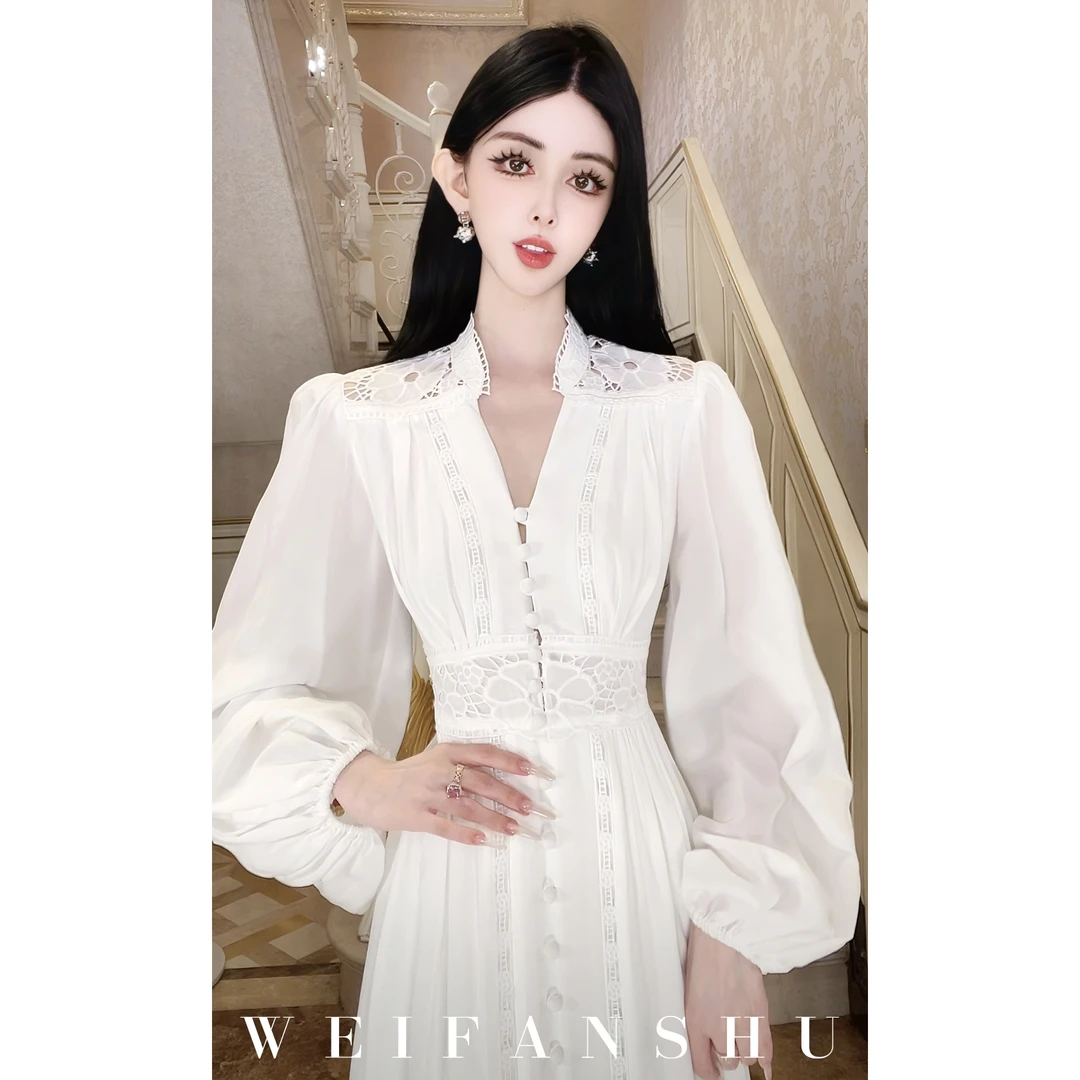 WEIFANSHU/魏凡舒【山谷百合】连衣裙