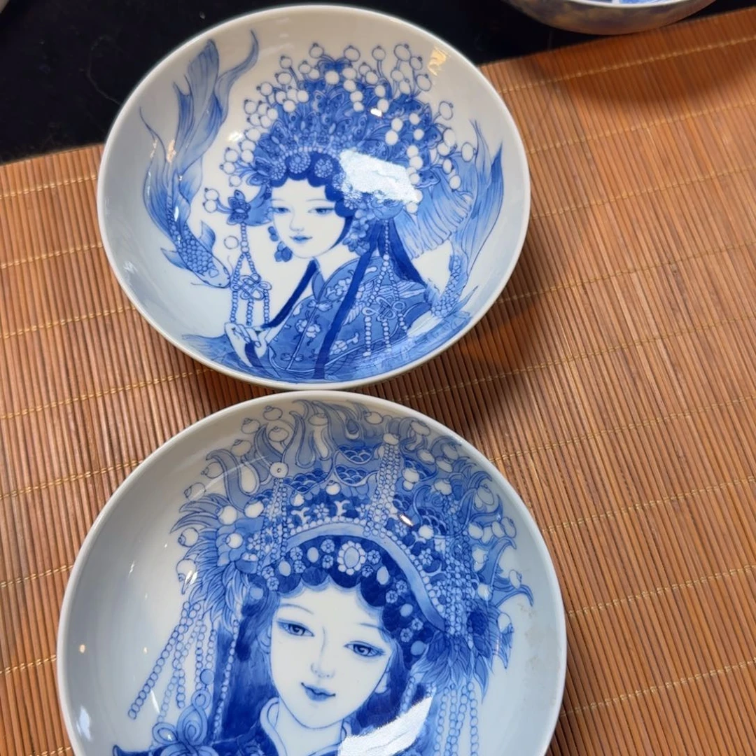 风*景德镇陶瓷手绘普洱杯两只