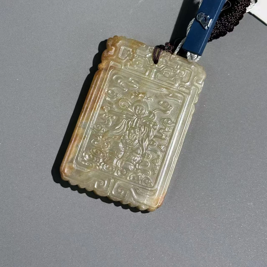 清代和田玉大日如来挂牌