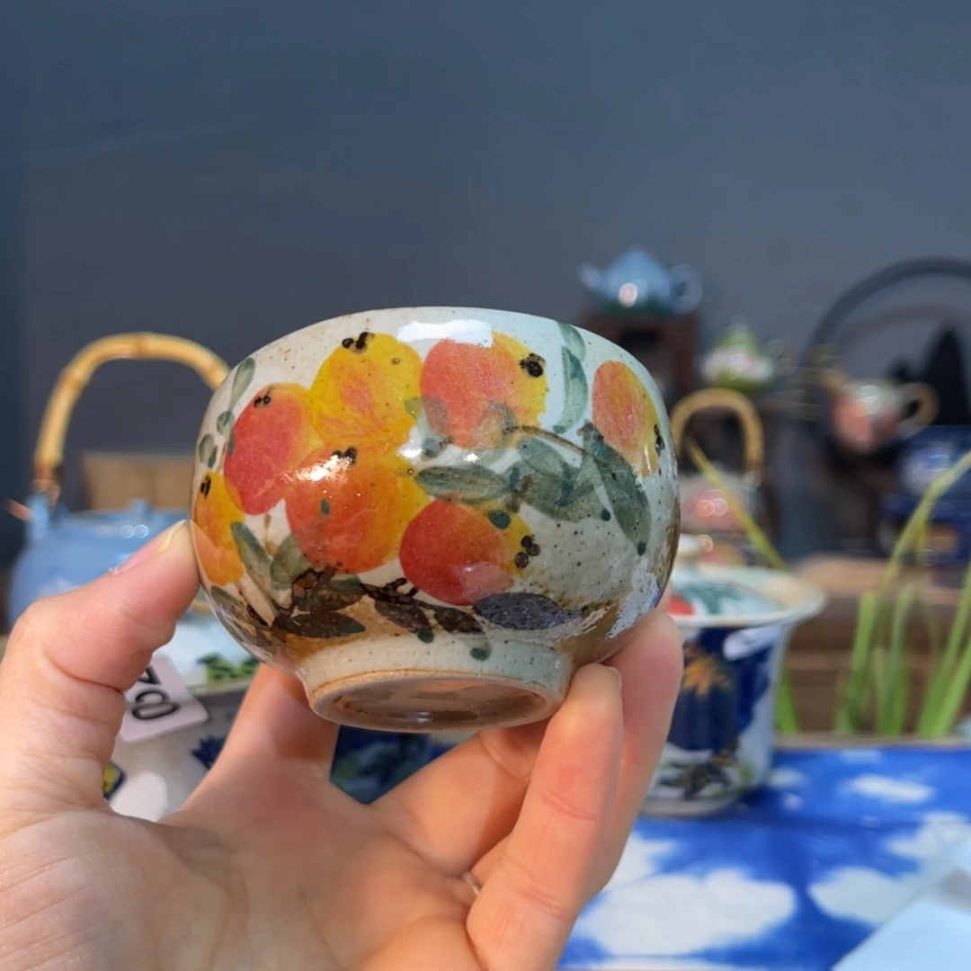 杯兜**?素浅陶瓷手工手绘