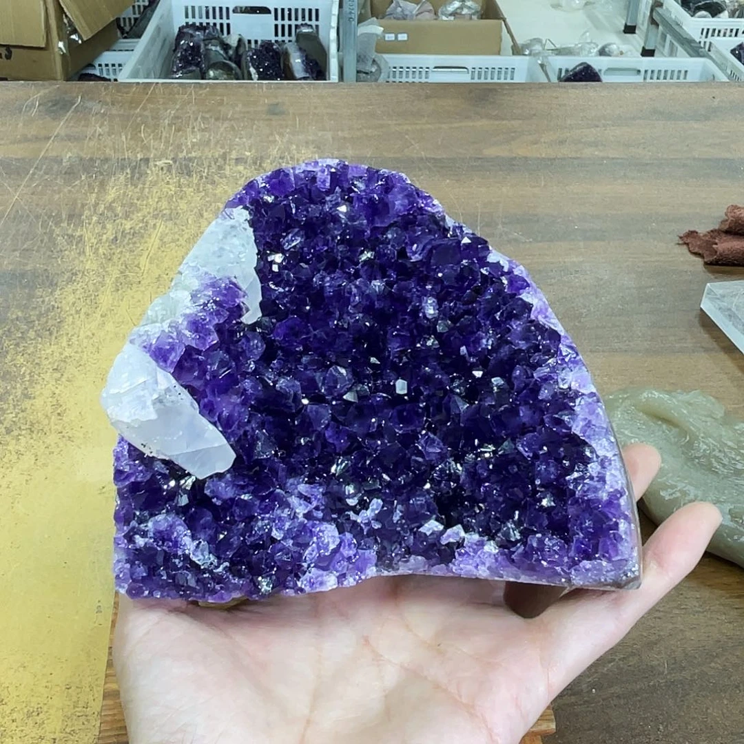 摆件未镶嵌紫晶晶体