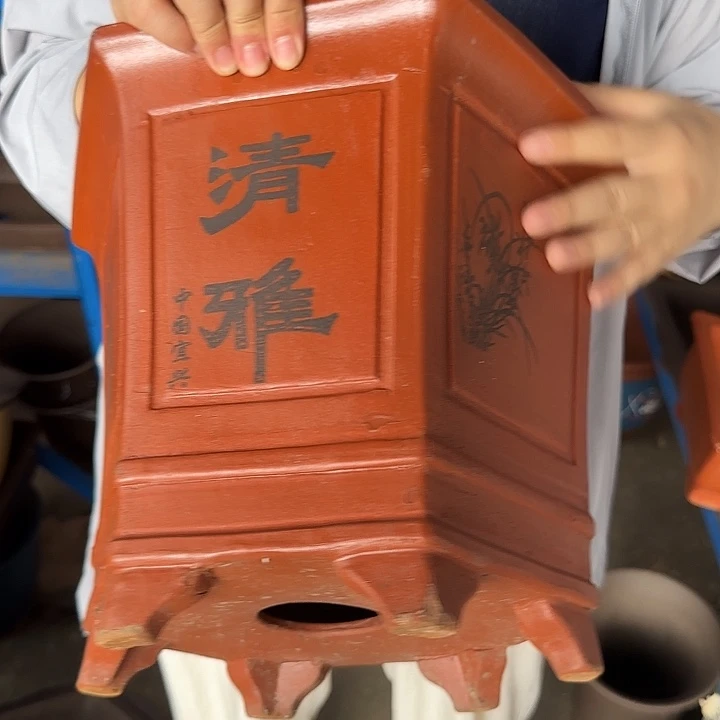 32红双线六方花盆花盆花盆花盆