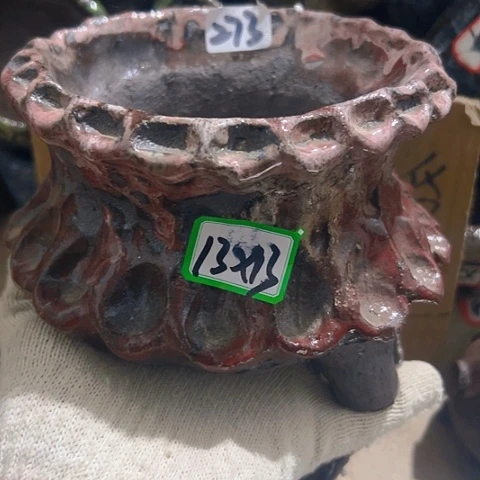 红陶粗陶花盆手工粗陶花盆手工