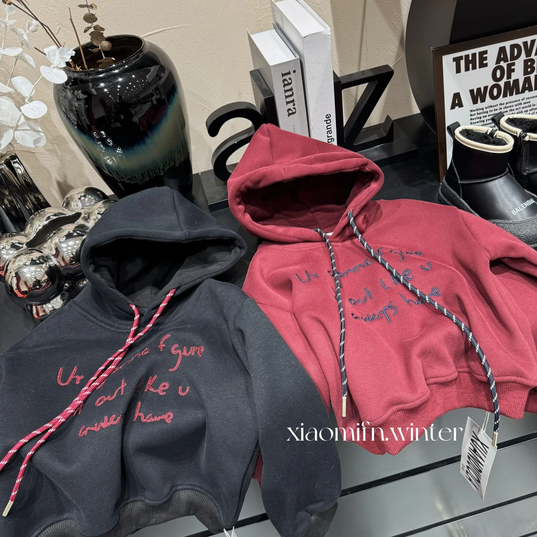 现货〃韩版男童2024秋新款重工印花圆领洋气儿童时尚卫衣童装88811