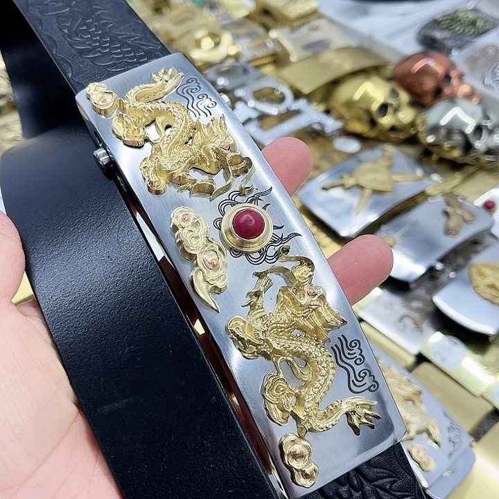 不锈钢手工腰带扣一套