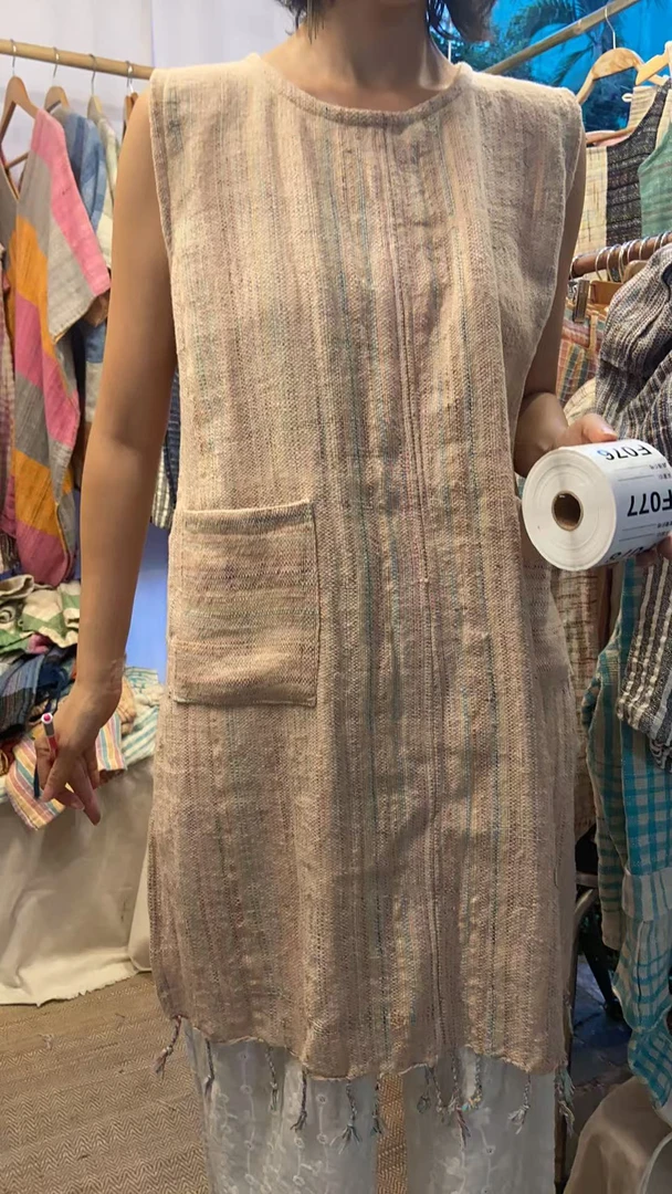 TAYA泰国手工棉麻刺绣连衣裙