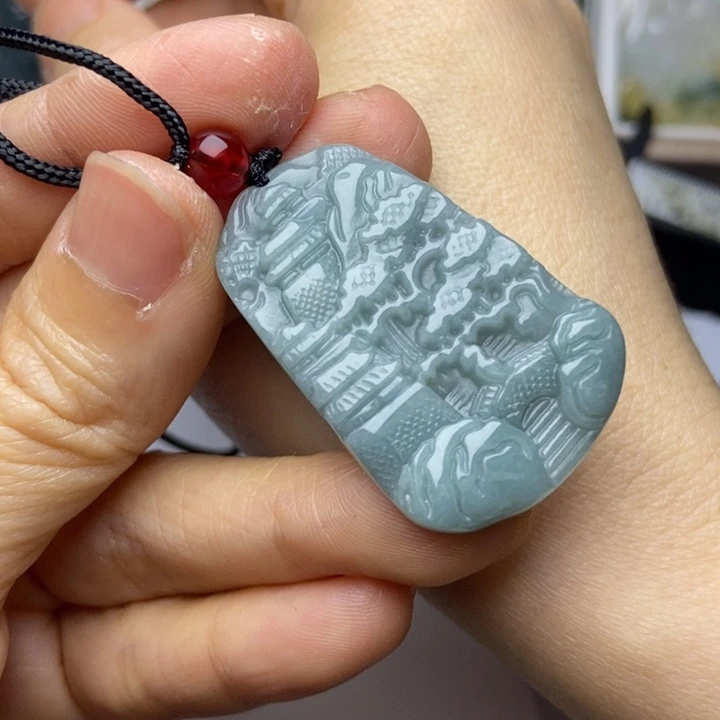 翡翠未镶嵌颈饰翡翠