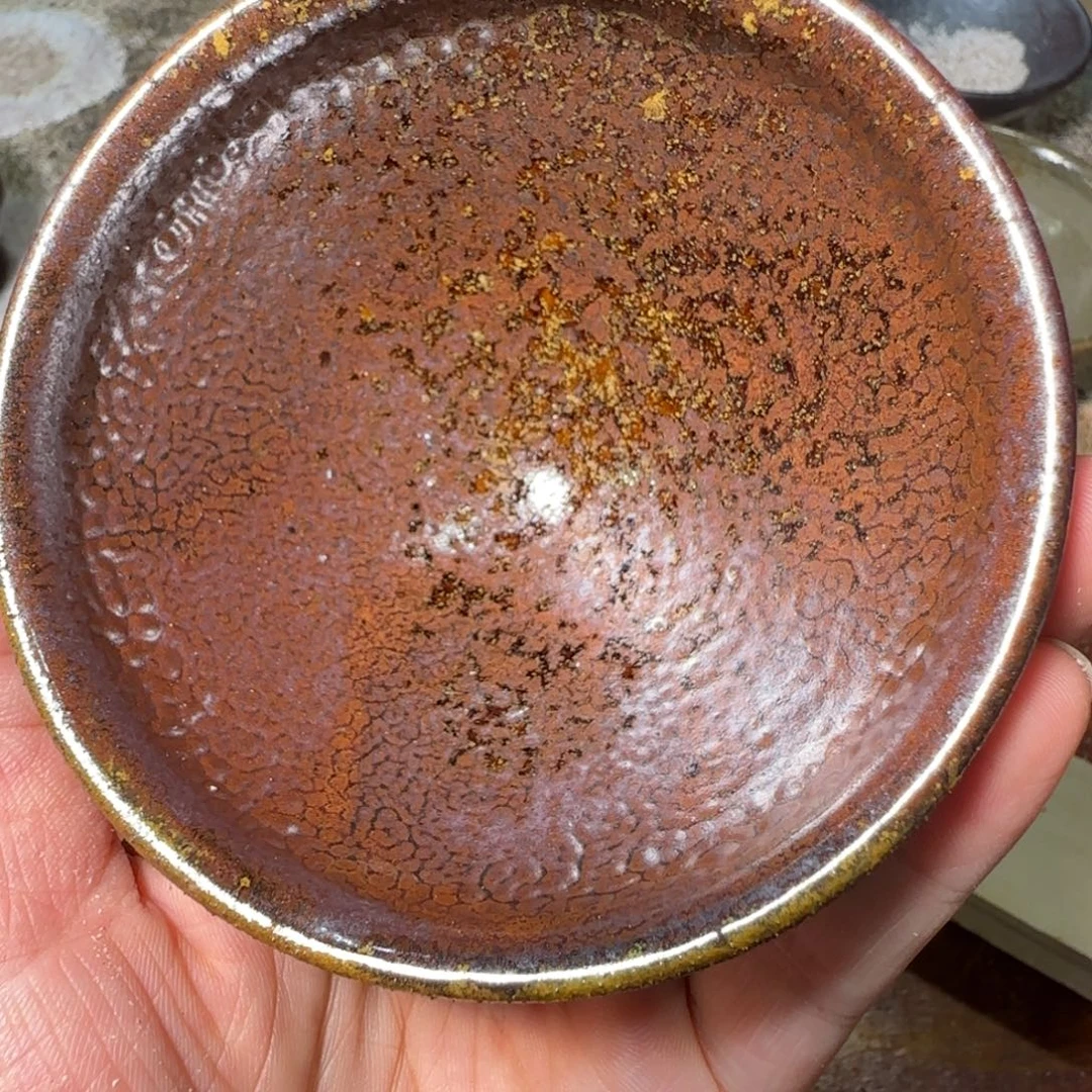 柴烧建盏茶盏茶杯65