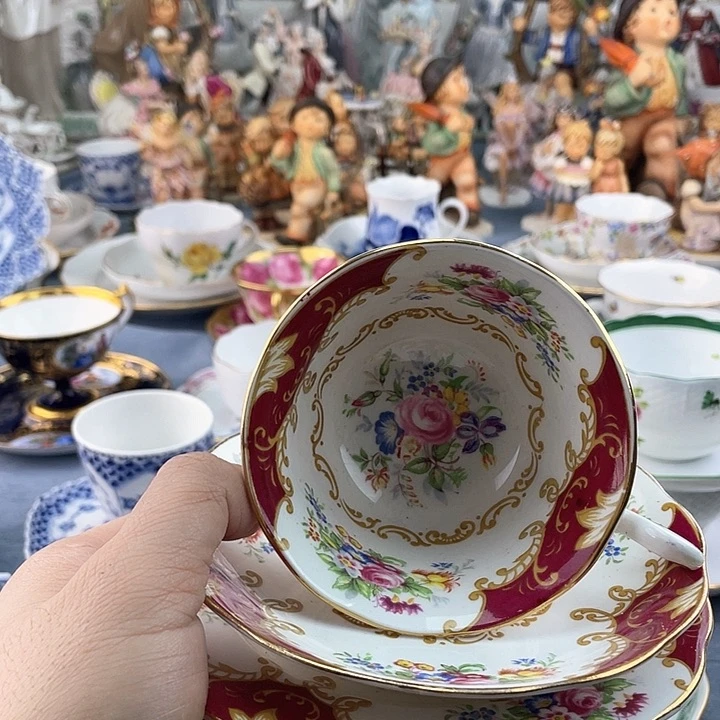 海外中古欧瓷偶小房子