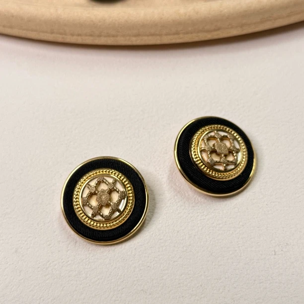 铜合金耳饰 【六六中古】孤品复古耳夹th6497