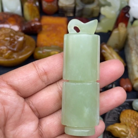 蛇纹石玉未镶嵌颈饰69