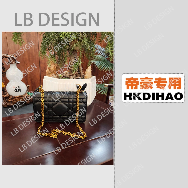 LBDESlGN手工打造真皮高端定制女士包【F6052黑色】