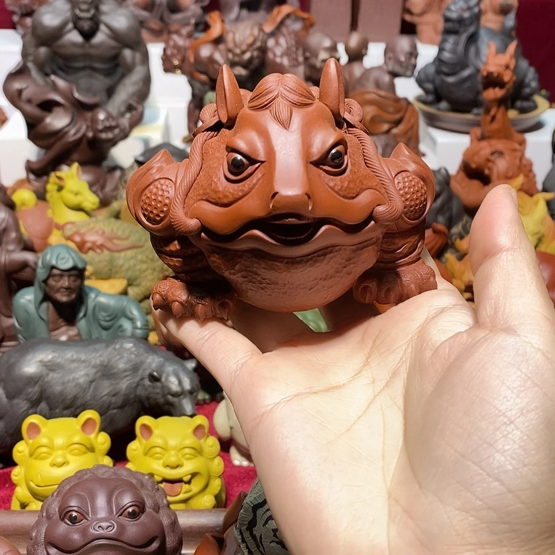 紫砂茶宠宜兴紫砂马蟾