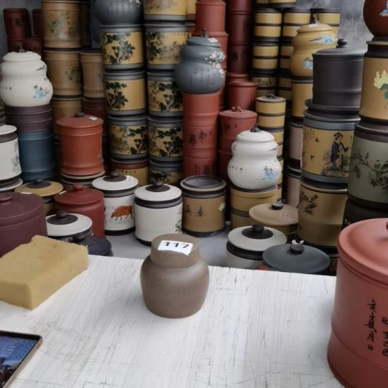 紫砂茶叶罐三两装素面117