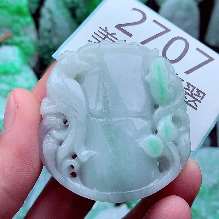 翡翠未镶嵌吊坠(不含链)