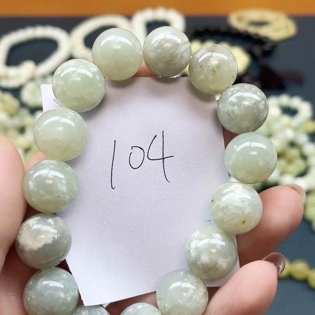 未镶嵌蛇纹石玉手链