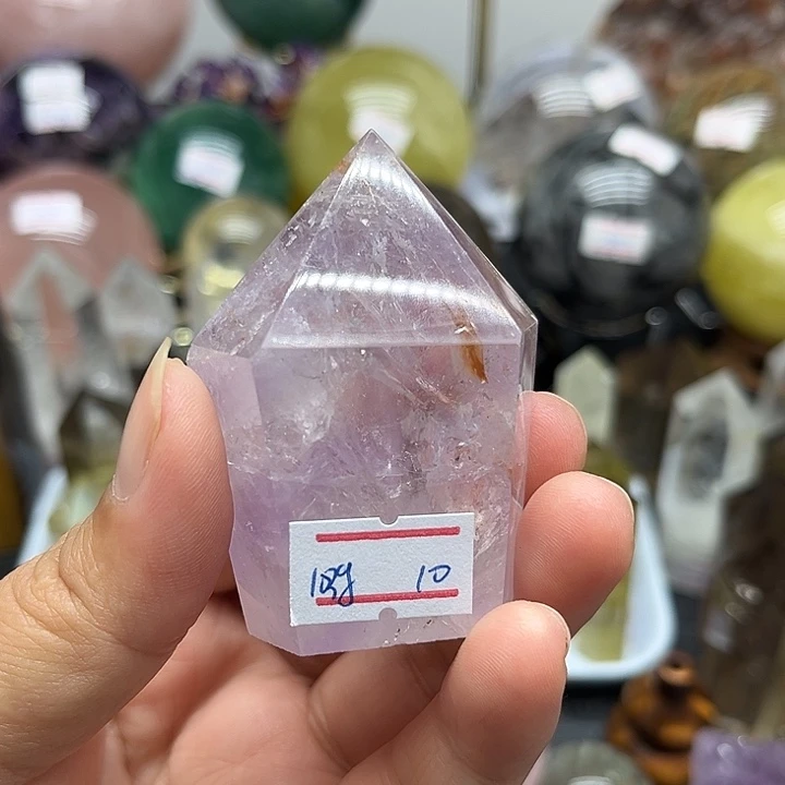 未镶嵌珠宝半成品水晶103克紫水晶柱
