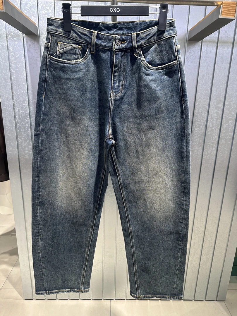 G25X054081 2025冬季新品商场同款男士宽松直筒牛仔长裤