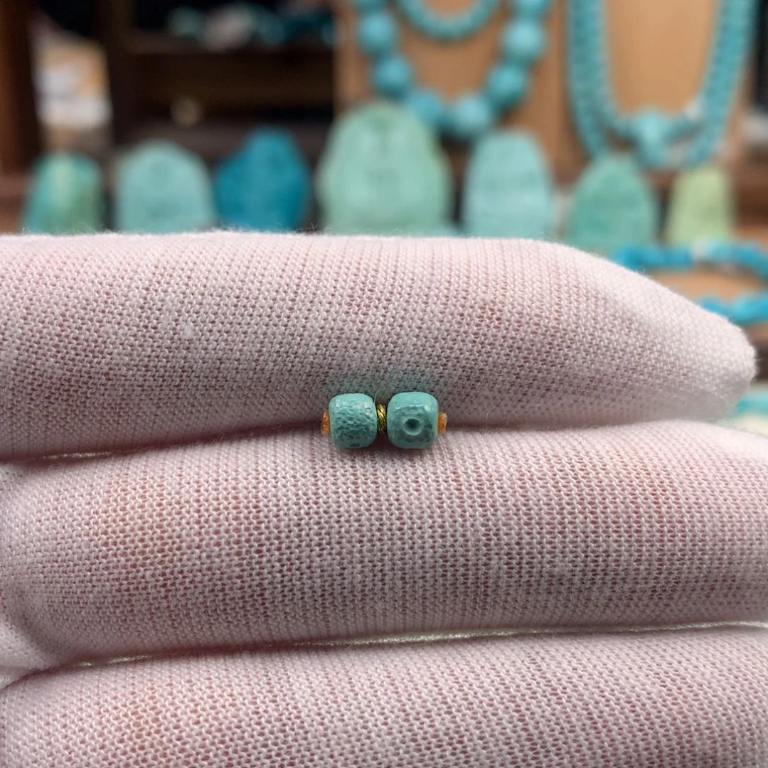 绿松石未镶嵌珠宝奇石4.7mm