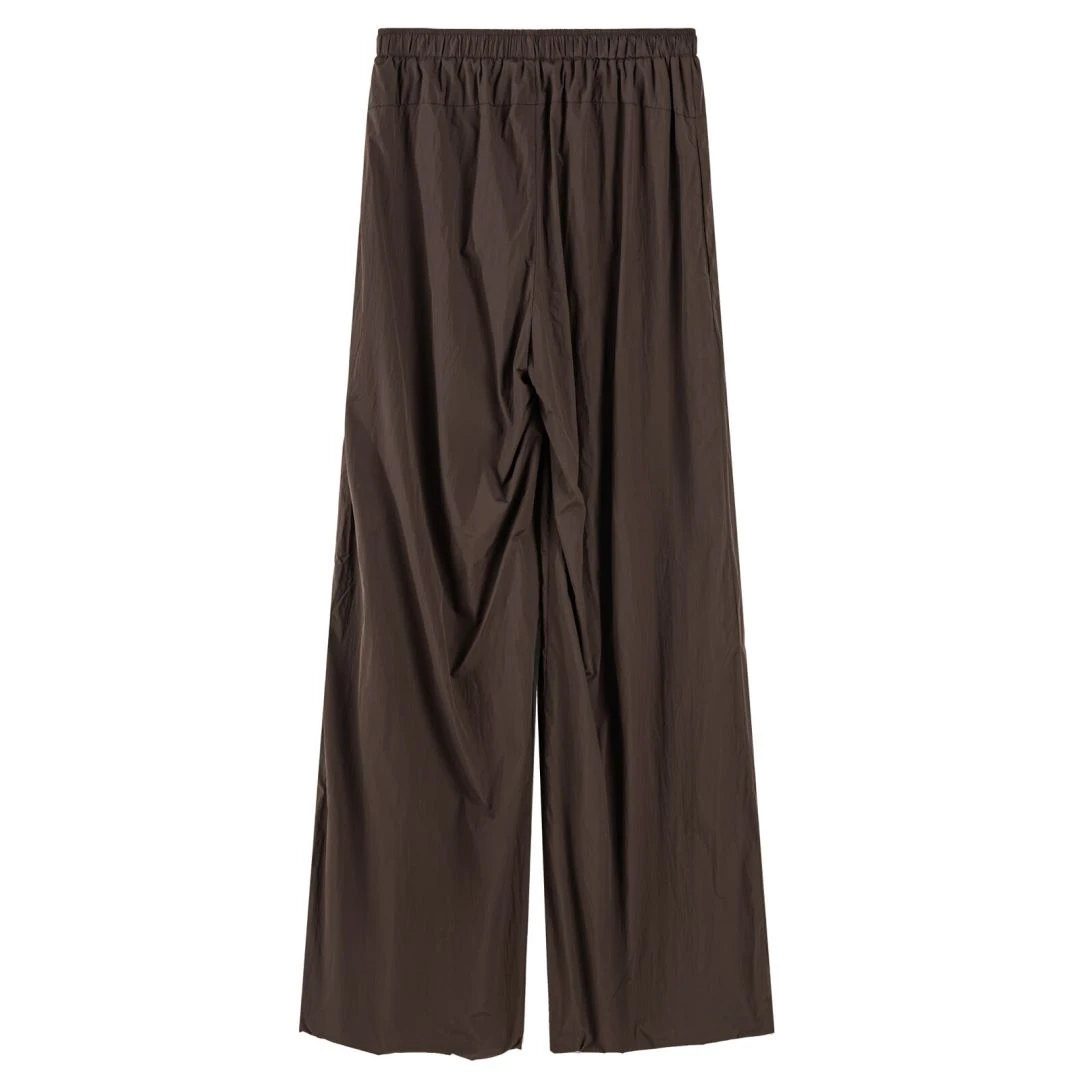 【坤姨专属】“时髦攻略”百搭 松紧腰 宽松通勤 咖色休闲裤NN1080