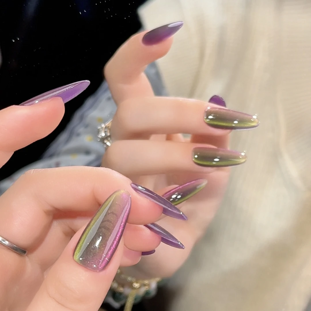 『脏脏甲』多色猫光春夏款ins风显白双猫光小众设计纯手工穿戴甲