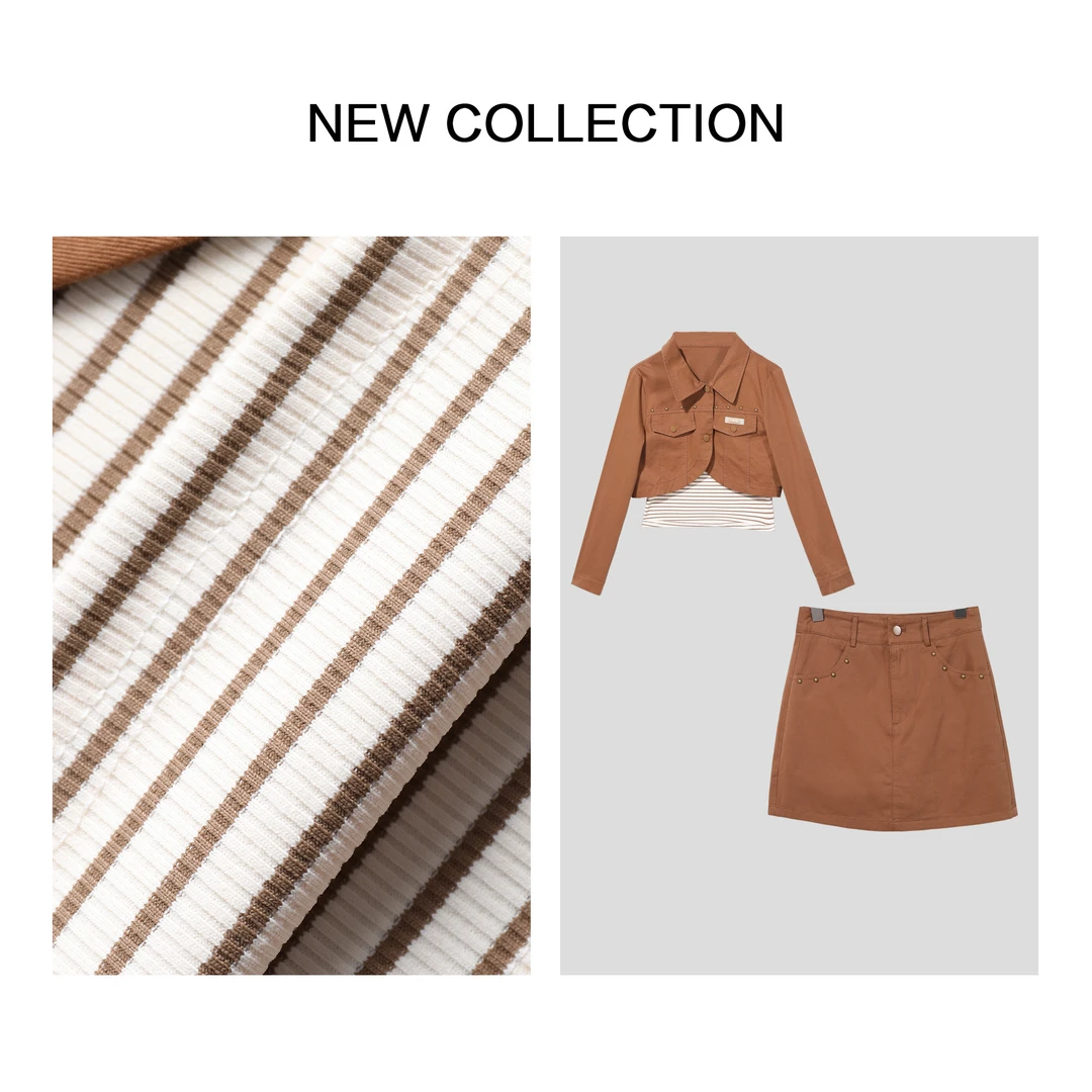 D5F36035B 春季女士时尚休闲三件套