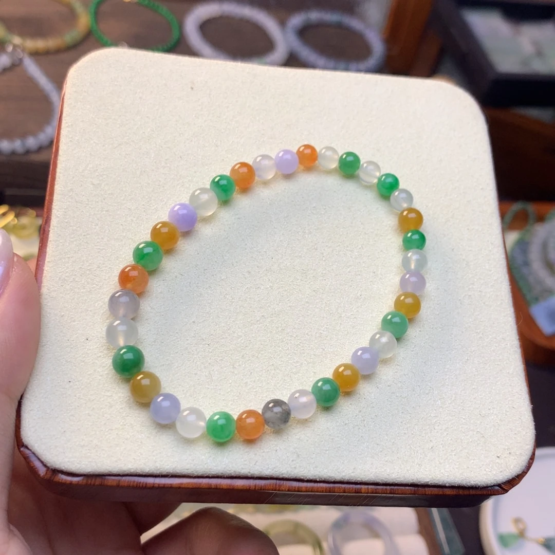 翡翠散珠多宝手串