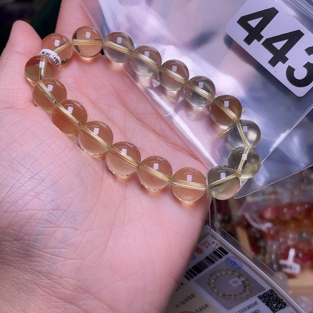 小***茜水晶手链未镶嵌443黄水