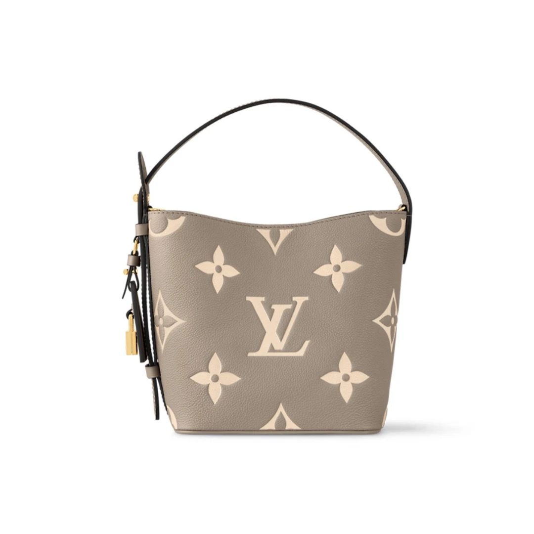 未使用 LouisVuitton/路易威登 Lv大象灰All in BB 水桶包