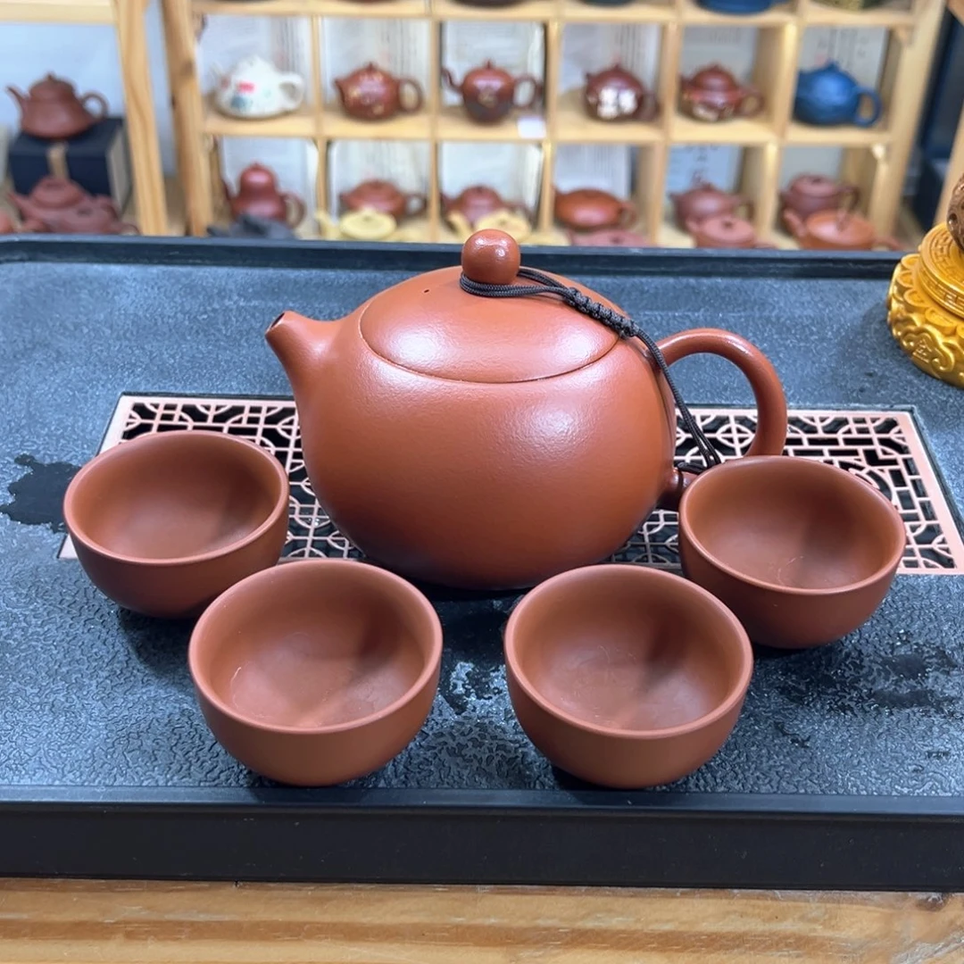 紫砂紫砂胖西施（一壶四杯）