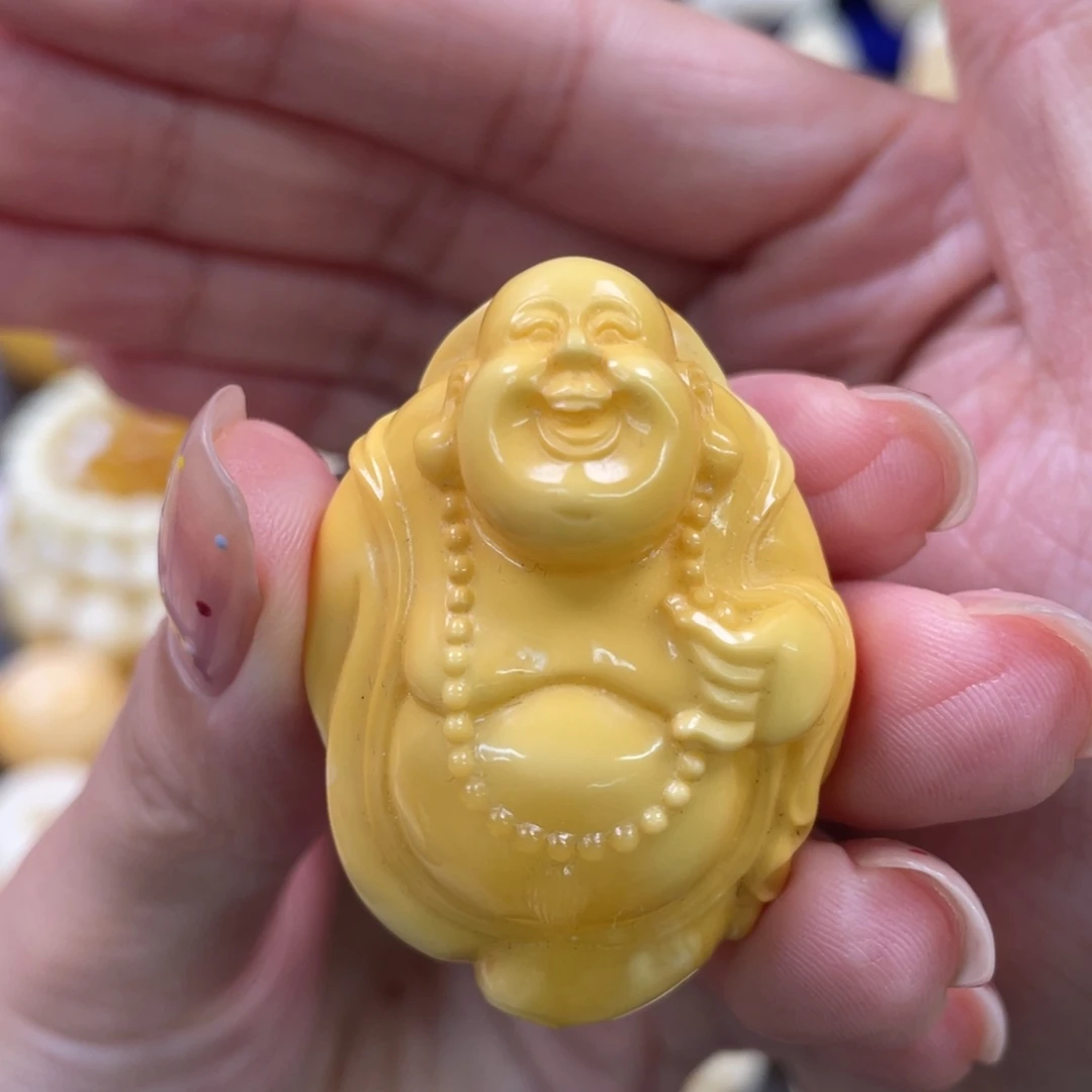 蜜蜡未镶嵌裸石琥珀蜜蜡雕刻件