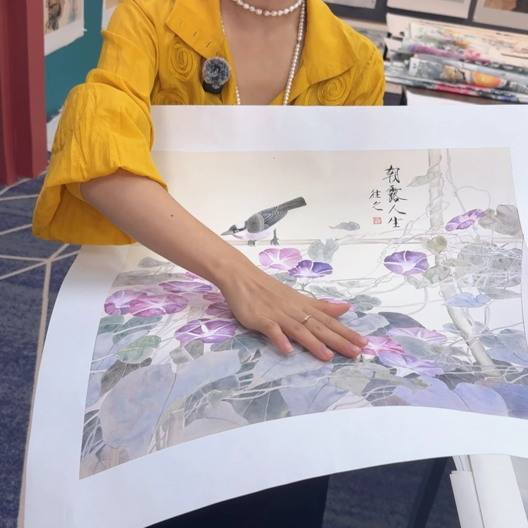 国画国画作品山水花鸟