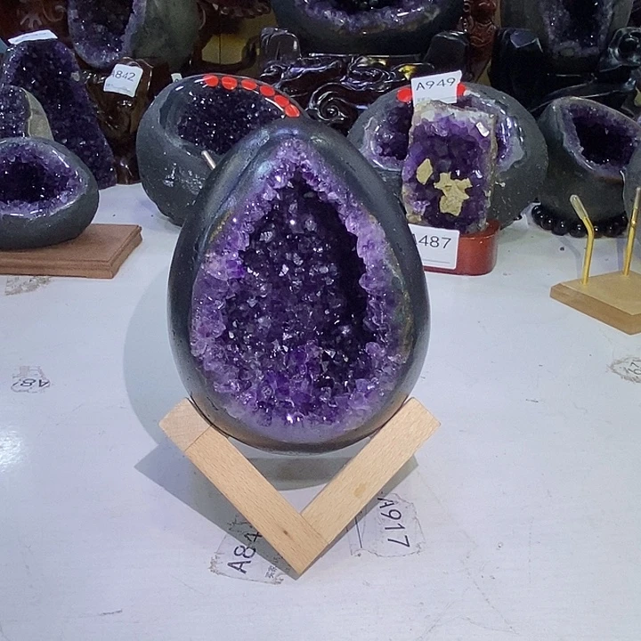 未镶嵌紫晶珠宝半成品040