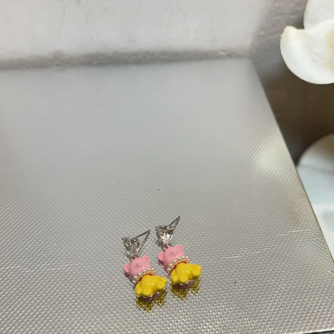 铜合金耳饰 设计款卡通耳钉R884